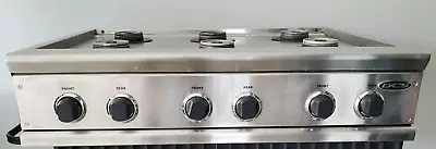 DCS Natural Gas Stainless Steel Rangetop 36   6 Burner  ***TESTED *** • $479