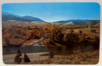 Travellers Rest Creek Lolo Missoula Montana MT Vintage Chrome Postcard • $2.65