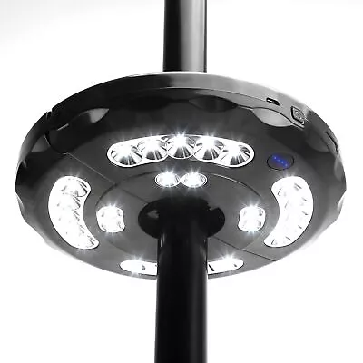 $31.96 • Buy Patio Umbrella Pole Light 28 LED Outdoor Garden Lawn Night Lights Cordless Black