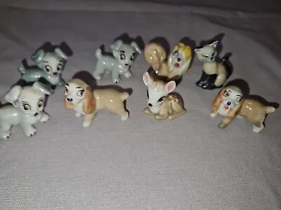 8  Disney Wade Whimsies Bambi Lady & The Tramp  Siamese Cat Vgc • £39.95