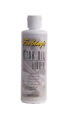 Mink Oil Liquid 8 Oz. - Soften Preserves And Waterproofs Leather • $10.73