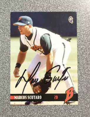 2000 Blueline Q Cards Marcos Marco Scutaro Bisons Autographed Signed Card • $9