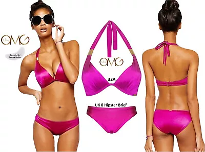 Ultimo OMG Triangle Wire-Free Gel Padded Push-up Bikini Set: 32A + 8 Brief • £29