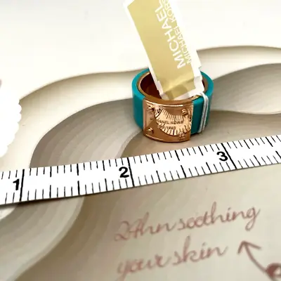 Michael Kors MK Logo Classic Rose Gold Ring Size Of 7 • $35.99