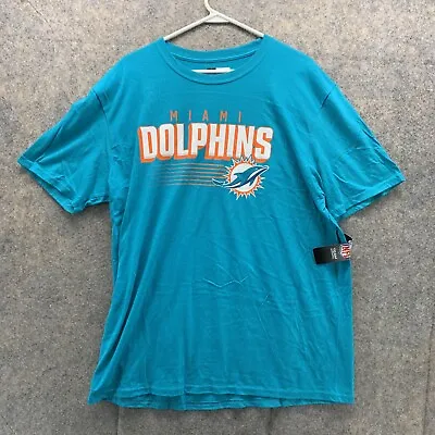 Miami Dolphins Shirt Men Extra Large Adult Blue Casual Tee Team Apperal New XL • $29.88