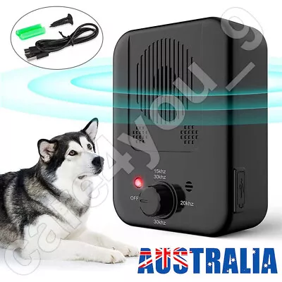 Dog Barking Stop Ultrasonic Outdoor Training Control Anti Bark Device 30 Days • $23.95