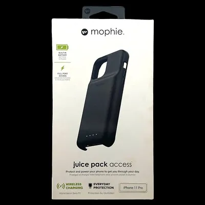 Mophie Juice Pack Access Wireless Charging Battery Case For IPhone 11 Pro Black • $19.99