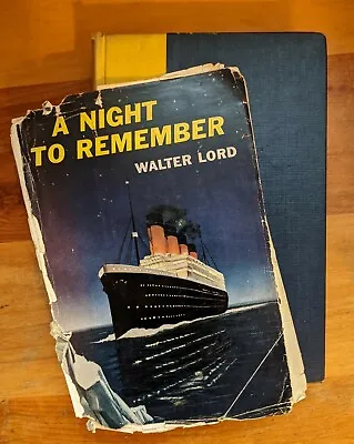 Walter Lord  - A Night To Remember- 1955 2nd Printing HC Titanic Book • £42.94