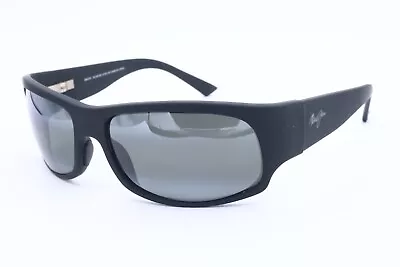 Maui Jim Longboard MJ 222-2M Sunglasses Rubber Black Gray Polarized *JAPAN • $149.98