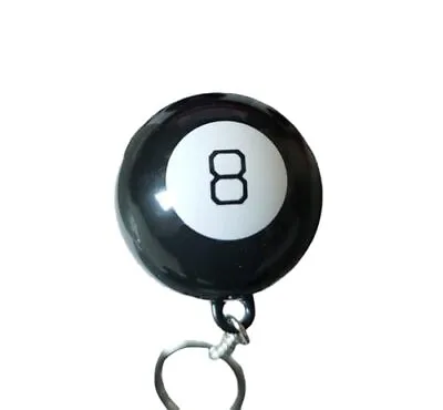 Magic 8 Ball Keychain Portable Fortune Telling Ball 4.5 Cm 1.8 In Diameter • $19.21