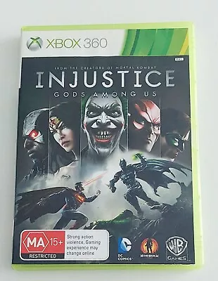 XBOX 360 Injustice Gods Among Us PAL Good Condition FAST POSTAGE • $9.99