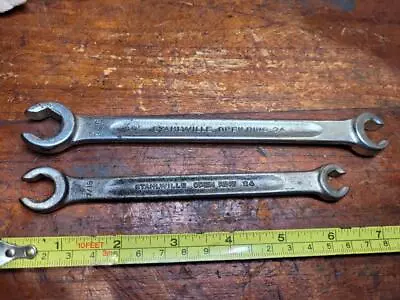 Vintage Stahlwille Flare Nut Spanners X 2 AF. Tools Workshop Old Sockets. • $39.99