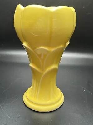 USA Tulip Vase Yellow 5-1/2”  Vintage • $11
