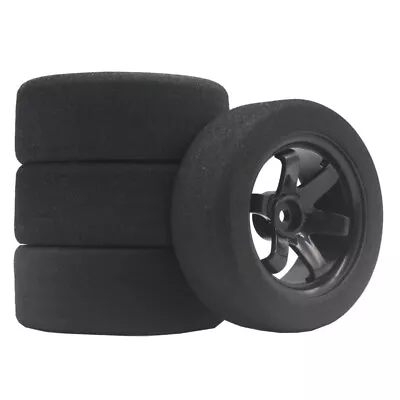 RC Foam Tire Wheel 70x27mm Hex 12mm WLtoys HSP HPI 1/18 1/16 1/14 1/12 1/10GLUED • $16.06