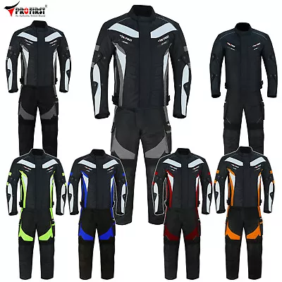 Two Piece Motorcycle Suits Riding Textile Armoured Waterproof Motorbike Suits • $124.30