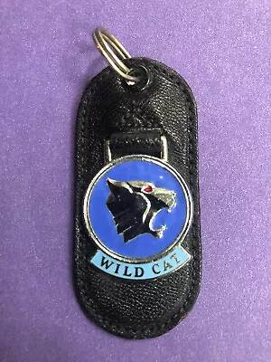 Vintage Leather Car Keychain Vintage Key Ring Fob Buick Wildcat Blue NOS • $27