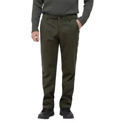 Magnum Men's Microfleece Lined Water Repellent Work Pants Green Size 34X30 • $24.95