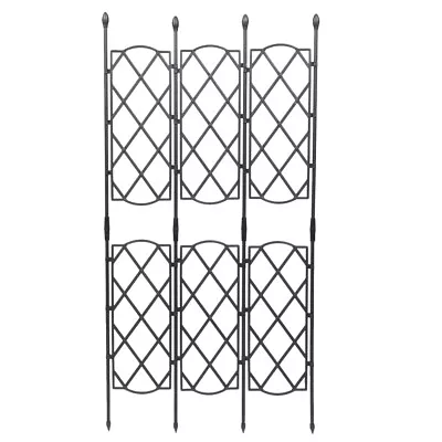 £22.12 • Buy  Garden Trellis Support Metal Wire Lattices Grid Panels For Climbing Foldable