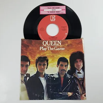 Queen  Play The Game  45 Vg+ Tested Rare Vg+ Picture Sleeve Jukebox Title Strip  • $24.81