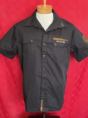 NEW Fulmer Motorcycle Moto 1969 Crew Pit Button Down Size XL Biker Shop Shirt • $23.94