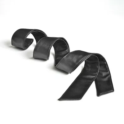 Girdle Waist Belt Faux Leather For Trench Coat Overcoat Jacket Sweater Chic Soft • £9.59