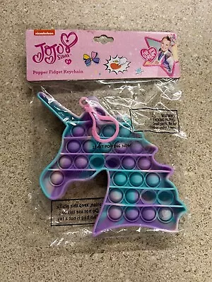 JoJo Siwa Unicorn Popper Fidget Keychain Backpack Clip Sensory Toy NEW • $13.61