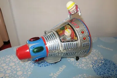 3417 Vintage Tin Masudaya Capsule 7 W/floating Astronaut W/ Original Box • $249