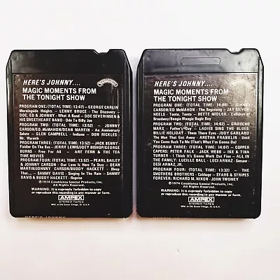 2-Here's Johnny ...Magic Moments From The Tonight Show (8 Track Tape) UNTESTED • $6.99