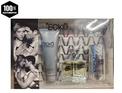 Marc Ecko Gift Set 3 PC- 1.7 Oz EDT Spray +3.0 Oz H/B/W + 2.5 Oz Deo Silver • $19.99