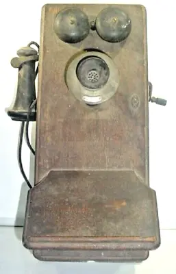 Antique Western Electric Oak Wall Phone • $84.95