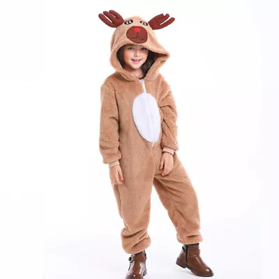  Animal Costume Cosplay Outfits Girl Nightgown Deer Suit Parent-child • £25.99