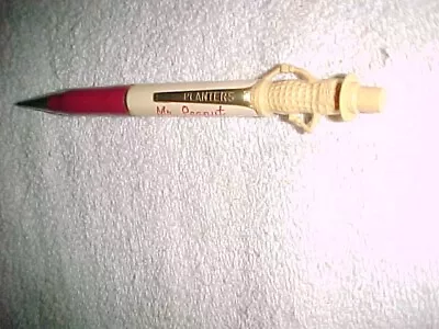 Vintage  MR PEANUT PENCIL  -  RED & WHITE  -  GOOD COND  -  WRITING WITH LEAD • $18.50