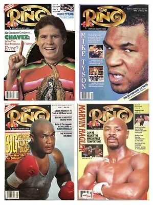 Vintage Boxing Fight 1990 Ring Magazine Complete Year Mike Tyson Julio Chavez • $64.95