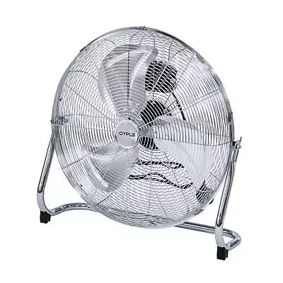 NEW! 20  Chrome High Velocity Industrial 3 Speed Free Standing Large Gym Fan • £49.99