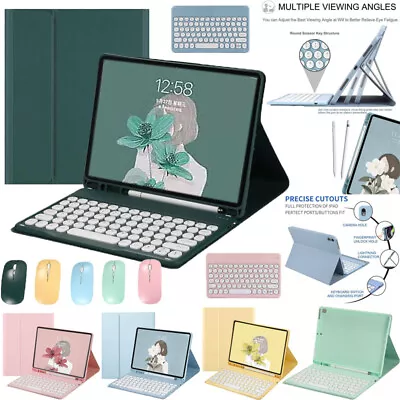 $41.99 • Buy For IPad 5 6 7 8th Pro Air 1 2 3 4  Bluetooth Keyboard Leather Smart Case Cover