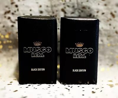 2x~Claus Porto~MUSGO REAL~Mini Soap~Black Edition~50g / 1.8oz Each~New & Sealed~ • $21