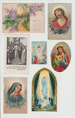 Lot Religious Holy Card Assortment Bible Baby Jesus Paper Scrap Vintage Antique • $19.99
