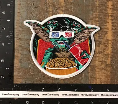 GREMLINS Popcorn Movie Theater 3D Glasses 80’s Movie Character Iron-On Patch • $7.20