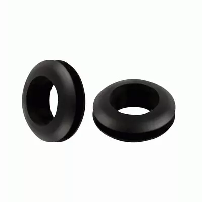 Rubber Open Round Cable Protect Grommets Pack Of 10 - Electric Wire Insulate • £3.30