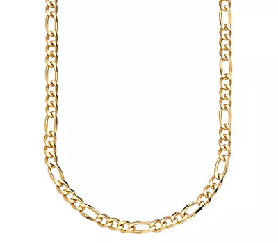 £107.95 • Buy 9ct Yellow Gold FIGARO Curb Chain Necklace 3mm 16 18 20 22 24 Inch