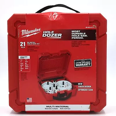 Milwaukee Hole Dozer Bi-Metal Hole Saw Kit (21pcs) 49-22-4171 • $143.95