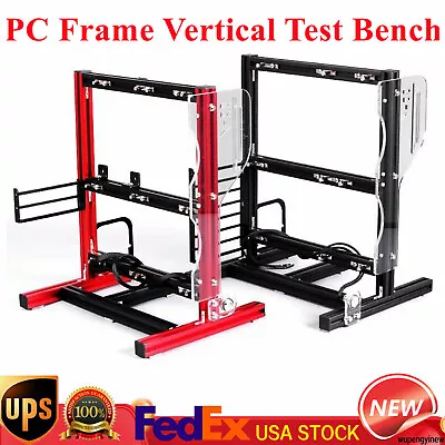 PC Motherboard Case Frame Open Bare Metal Air Water Cooling Fan Stand Chassic • $54.02