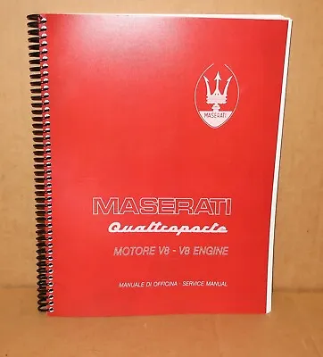 Maserati Biturbo  QP IV FACTORY SHOP MANUAL V8 Service Repair Book AM578 • $89