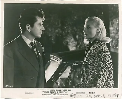 1959 Daniel Gelin Michele Morgan Theres Always A Price Tag Actress 8X10 Photo • $24.99