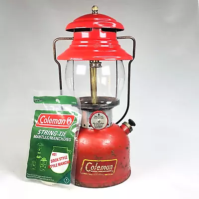 Vintage US Coleman 200A Single Mantle Lantern 11/1955 W/ 2 Pack Of Mantles • $49.99