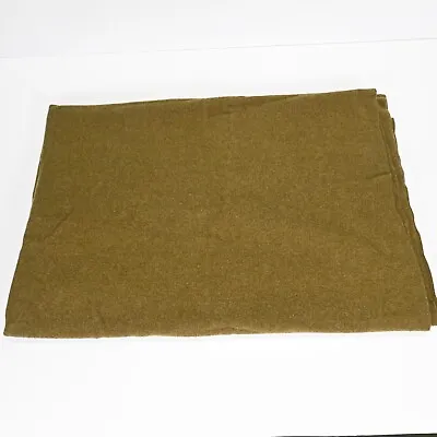 $39.24 • Buy Vintage US Military Army Green 100% Wool Blanket 62  X 88  No Holes
