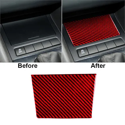 Red Carbon Fiber Ashtray Panel Cover Trim For VW Golf 6 MK6 GTI 2008-2012 • $12.46