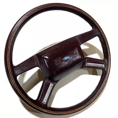 1985-1992 Ford LTD/Mustang Steering Wheel W/cruise Control (original) Wood-grain • $95