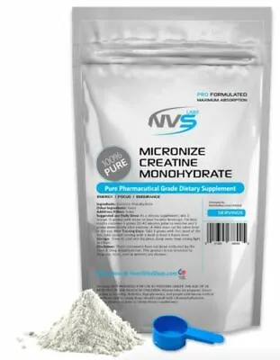 Ultra Micronized Creatine Monohydrate Powder Pharmaceutical Kosher - All Sizes  • $74.95