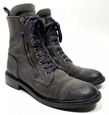 Thursday / Everyday Boot Company  Major  Womens Sz 9 Zip Up Suede Gray Leather • $67.99